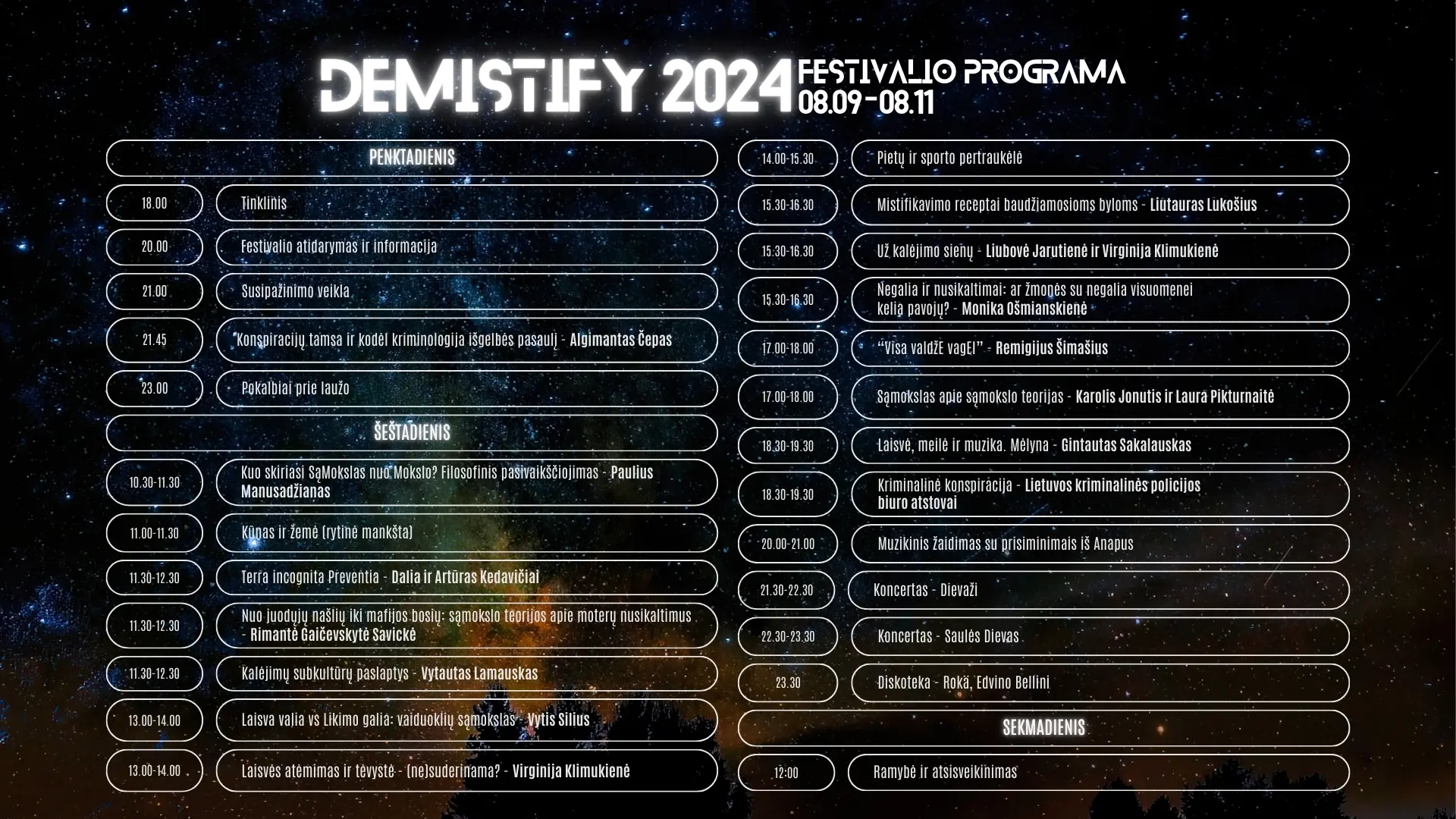 Demistify programa 2024